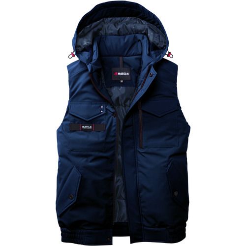 Rakuten - 【期間限定!対象商品P2〜20倍】 BURTLE　防寒ベスト　5064−03−XL　ネイビー 1着