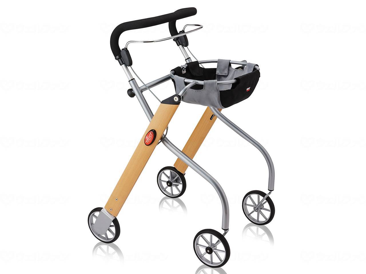 竹虎室内用歩行車レッツゴー ウッドパターン