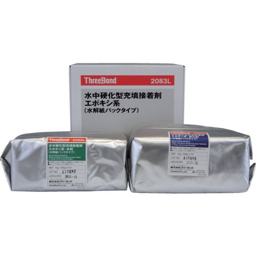  THREEBOND　水中硬化型充填接着剤　TB2083L−2kgset（紙パックタイプ）（2083LN） 1式