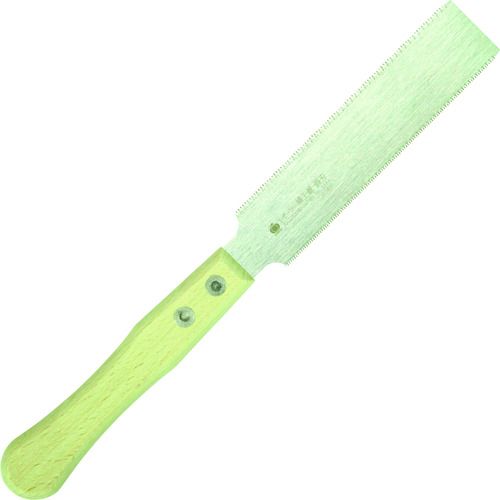 【特長】●アサリが無く板厚0.3mmの薄刃タイプですので柔軟性も抜群、板表面にキズが付かなく木釘（ダボ）切りや仕上げ加工に使えます。【用途】●ダボ挽き・細工用。【仕様】●刃長(mm)：125●全長(mm)：270●刃ピッチ(mm)：1.0/1.3【仕様2】●衝撃焼入れ●無電解ニッケルメッキ【材質／仕上】●刃：SK材●柄：木【特長】●アサリが無く板厚0.3mmの薄刃タイプですので柔軟性も抜群、板表面にキズが付かなく木釘（ダボ）切りや仕上げ加工に使えます。【用途】●ダボ挽き・細工用。【仕様】●刃長(mm)：125●全長(mm)：270●刃ピッチ(mm)：1.0/1.3【仕様2】●衝撃焼入れ●無電解ニッケルメッキ【材質／仕上】●刃：SK材●柄：木