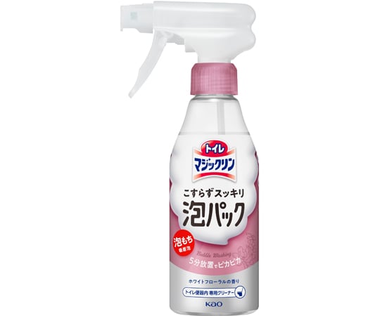泡持ちバツグン※1の吸着泡。ゴシゴシいらず、5分放置でトイレピカピカに！※2便器内の除菌※3、ウイルス除去※4、黒ずみ予防、尿石・黄ばみ予防、消臭効果も！おそうじを楽しむホワイトフローラルの香り※1メーカー品比※2便器内専用、こびりついた汚れは落とせません。※3すべての菌を除菌するわけではありません。※4すべてのウイルスを除去するわけではありません。エンベロープタイプのウイルス1種で効果を検証。内容量：0.3L荷姿サイズ：93×61×207mm　0.37kg[荷姿サイズについて]泡持ちバツグン※1の吸着泡。ゴシゴシいらず、5分放置でトイレピカピカに！※2便器内の除菌※3、ウイルス除去※4、黒ずみ予防、尿石・黄ばみ予防、消臭効果も！おそうじを楽しむホワイトフローラルの香り※1メーカー品比※2便器内専用、こびりついた汚れは落とせません。※3すべての菌を除菌するわけではありません。※4すべてのウイルスを除去するわけではありません。エンベロープタイプのウイルス1種で効果を検証。内容量：0.3L荷姿サイズ：93×61×207mm　0.37kg[荷姿サイズについて]