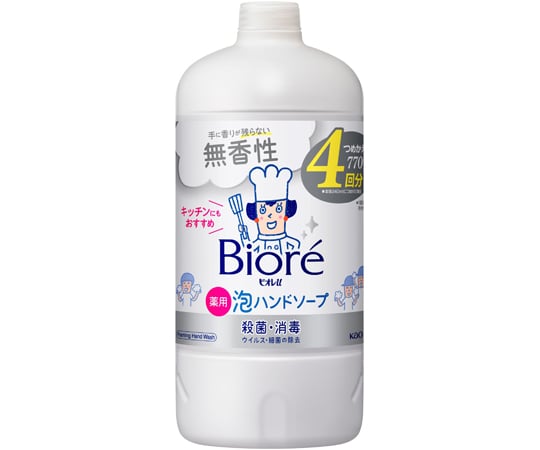 【期間限定!対象商品P2〜20倍】 ビオレu泡ハンドソープ無香つめかえ用770mL1個