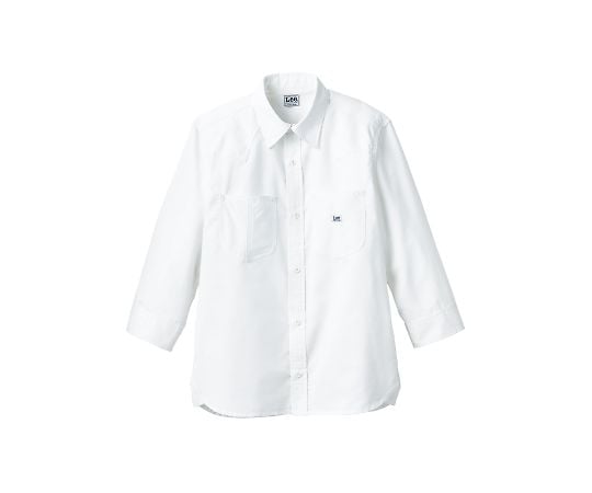 Rakuten - 【期間限定!対象商品P2〜20倍】 Leeユニセックス七分袖シャツ　ホワイト　M　LCS49002-15M1枚