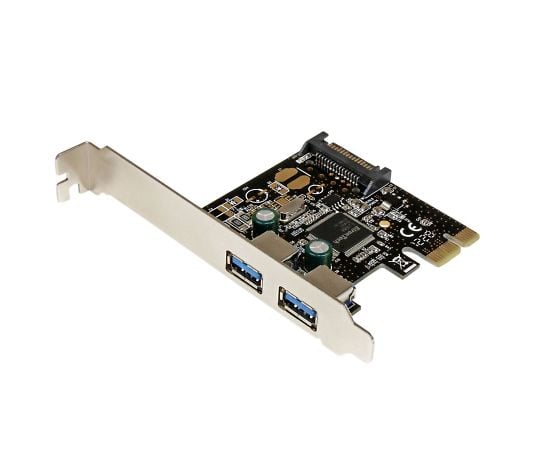 【期間限定!対象商品P2〜20倍】 USB3.02ポート増設PCIExpressインターフェースカード2xUSB3.05Gbps拡張用PCIe接続ボードSATA電源端子付き　PEXUSB3S231個