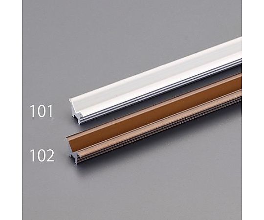 【期間限定!対象商品P2〜20倍】 15x1800mm戸車用レール(V型/アルミ製/シルバー)1個