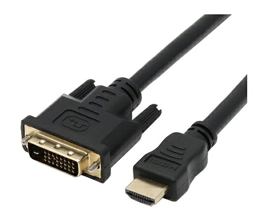 DVI機器とHDMI機器を接続するケーブルです。DVI-Dコネクタを搭載したパソコンなどとHDMIコネクタを搭載した液晶TVなどを接続できます。HDMI搭載パソコンからDVI-I／DVI-D搭載ディスプレイの接続にも使えます。最大1920×1200ドット（WUXGA）の解像度に対応します。DVI-Dシングルリンク専用（18ピン・デジタル）コネクタ形状DVIプラグ（DVI-D18ピン）HDMIプラグ（タイプA19ピン）カラー：ブラックケーブル長：約2m荷姿サイズ：215×170×35mm　0.10kg[荷姿サイズについて]DVI機器とHDMI機器を接続するケーブルです。DVI-Dコネクタを搭載したパソコンなどとHDMIコネクタを搭載した液晶TVなどを接続できます。HDMI搭載パソコンからDVI-I／DVI-D搭載ディスプレイの接続にも使えます。最大1920×1200ドット（WUXGA）の解像度に対応します。DVI-Dシングルリンク専用（18ピン・デジタル）コネクタ形状DVIプラグ（DVI-D18ピン）HDMIプラグ（タイプA19ピン）カラー：ブラックケーブル長：約2m荷姿サイズ：215×170×35mm　0.10kg[荷姿サイズについて]