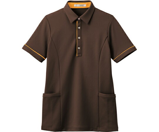 HEARTGREEN半袖ロングポロシャツアースブラウンLL HSP0041枚