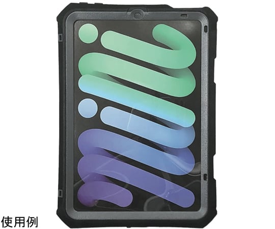 【期間限定!対象商品P2〜20倍】 iPadmini6対応IP68（防水・防塵）ケース/ペンホルダー（充電不可）、ストラップ付　TBC-IPM6BL02S1式