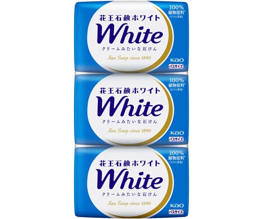 肌をやさしく洗える、クリームみたいな石けん。豊かな泡立ちと、きめ細かでのびの良い泡のために、植物原料「天然やしミルク*1」をたっぷり使用。100％植物原料*2（石けん素地）天然由来スクワラン（保湿成分）配合。たっぷり洗えるバスサイズ。▲※1パームやしの種子に含まれる胚乳*2石けん素地の原料に植物性油脂を使用成分：パーム核脂肪酸Na、パーム脂肪酸Na、水、パーム核脂肪酸、パーム脂肪酸、グリセリン、香料、スクワラン、グルコン酸Na、エチドロン酸、塩化Na、酸化チタン、ペンテト酸5Na、PEG-6、BHT気品あるホワイトフローラルの香り荷姿サイズ：95×180×30mm[荷姿サイズについて]肌をやさしく洗える、クリームみたいな石けん。豊かな泡立ちと、きめ細かでのびの良い泡のために、植物原料「天然やしミルク*1」をたっぷり使用。100％植物原料*2（石けん素地）天然由来スクワラン（保湿成分）配合。たっぷり洗えるバスサイズ。▲※1パームやしの種子に含まれる胚乳*2石けん素地の原料に植物性油脂を使用成分：パーム核脂肪酸Na、パーム脂肪酸Na、水、パーム核脂肪酸、パーム脂肪酸、グリセリン、香料、スクワラン、グルコン酸Na、エチドロン酸、塩化Na、酸化チタン、ペンテト酸5Na、PEG-6、BHT気品あるホワイトフローラルの香り荷姿サイズ：95×180×30mm[荷姿サイズについて]