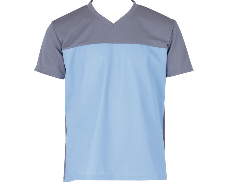 入浴介護Tシャツ / 403340 3L ブルー 1枚