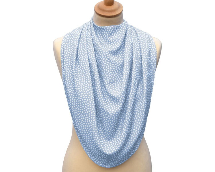 パシュミナ・ドレープエプロン / ブルードット　フリー 1枚