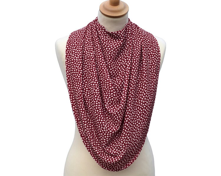 パシュミナ・ドレープエプロン / ネイビードット　フリー 1枚