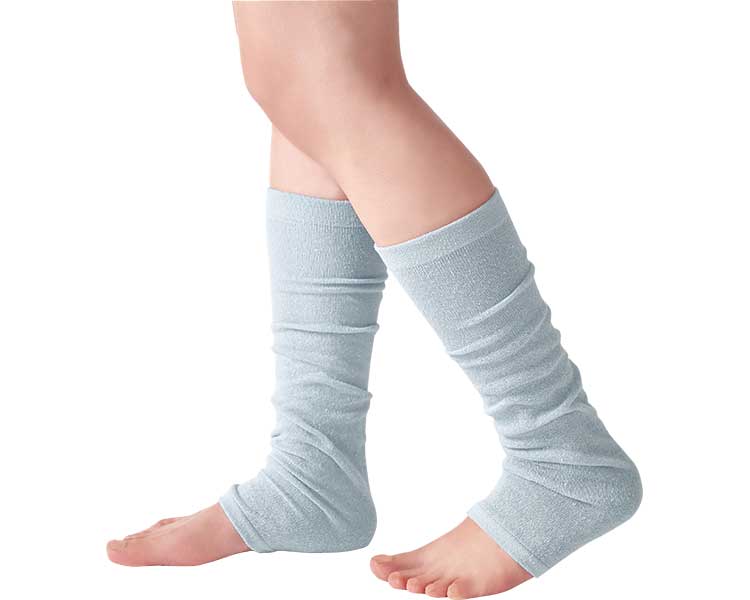 シルクわたでつむいだ冷えとりウォーマー 2枚組 / 040871510 ライトブルー 1組