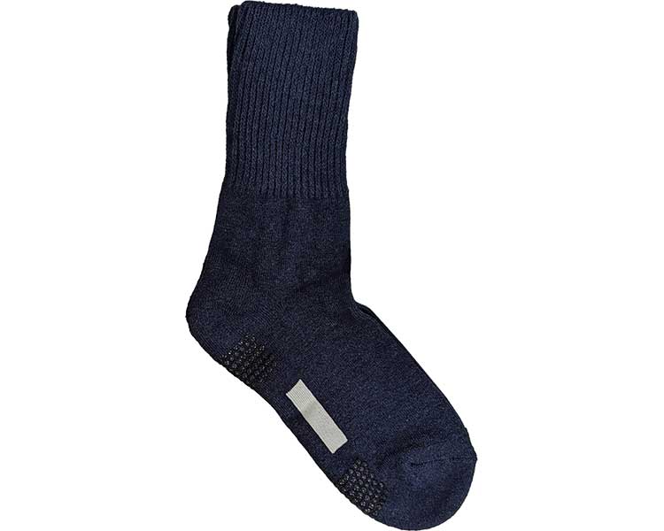 快適工房　紳士ソックス　のびーる口ゴムクルー丈 / GQV154　インディゴ 1足