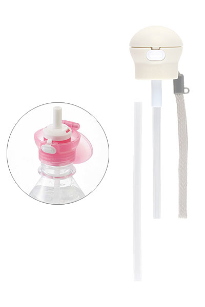 ペットボトルストローホッパーキャップ / PSHC5S　くすみグレー 1個