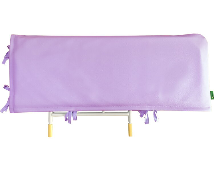 あんしんベッド柵カバー レザー調素材 ウレタンクッション入りメッシュカバー付 / MT-2011 あお空 1個