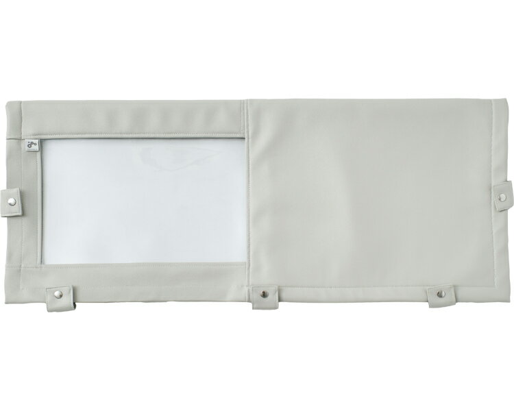 サイドレールクッションカバー（窓付） / 0104　M　グレー 1個