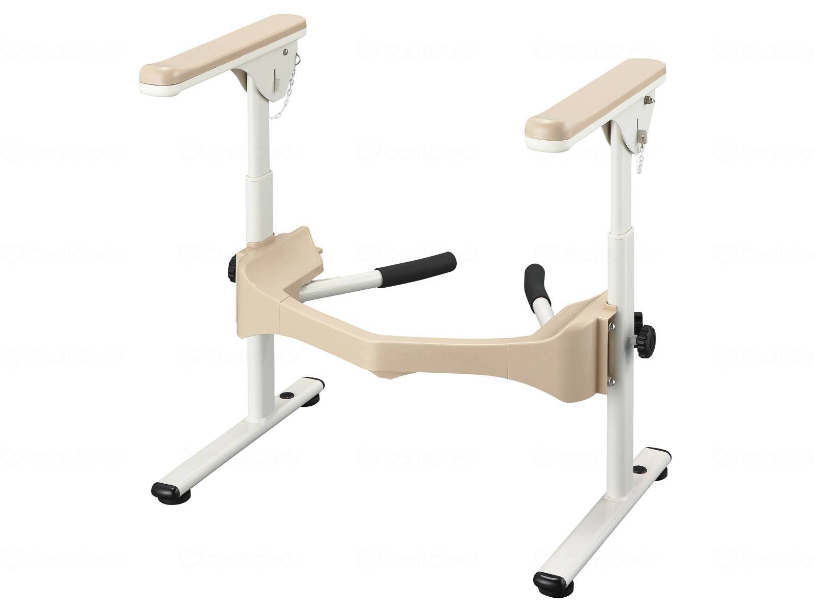 アロン化成洋式トイレフレームS はねあげR-2 プラスチック肘掛け