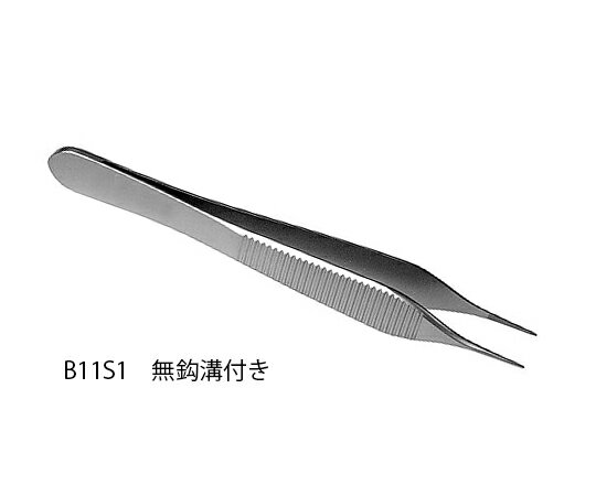 マイクロピンセット(マイクロ・アドソン)無鈎溝付き DB11S1 1本