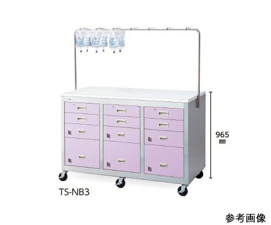 【期間限定!対象商品P2〜20倍】 アルティア 点滴処置車 3列両引出し TW-NB3