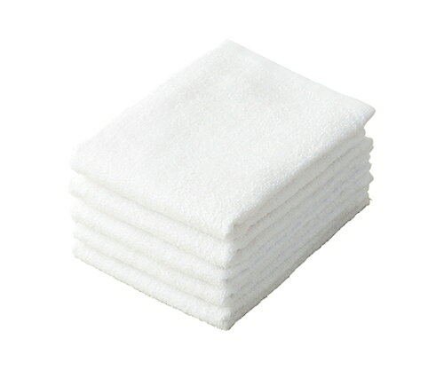フェイスタオル(5枚組) ホワイト 約34×80cm 39026-01 1組(5枚入)