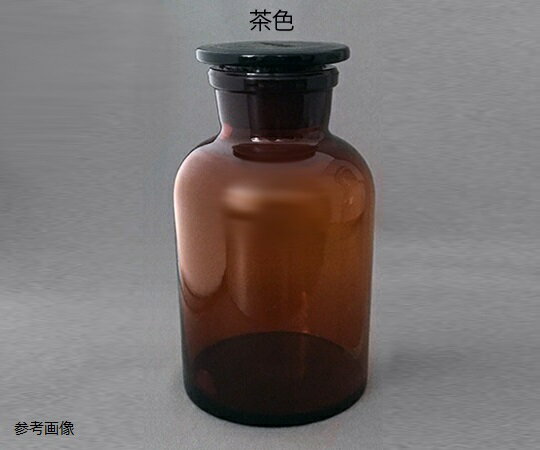 共栓広口試薬瓶 茶 1000mL CL3121-06-10 1本