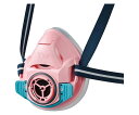 防じん・防毒両検定マスク(Sサイズ)撫子色 TW01SC(S)PI 1個(4)