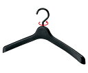 プラスチック製ハンガー 黒 W40cm 入数10本 61-196-2-1 1セット(10本入)