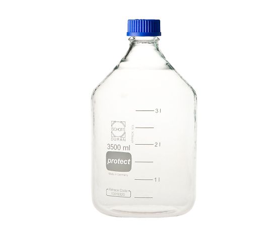 ねじ口びん セーフティコート 青キャップ付 3.5L 017280-3500 1個