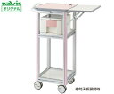 ヨーロピアンカート (スリムPCカート) 補助天板あり 引出し1段 ピンク ET-BP 1個