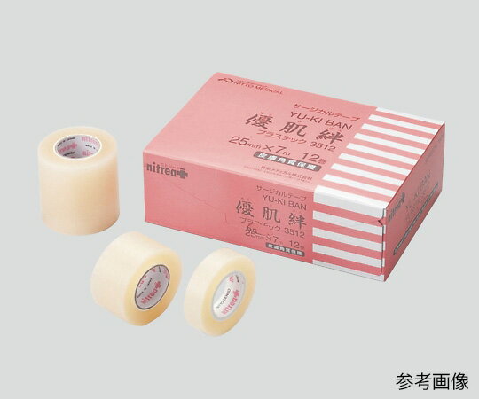 優肌絆Rプラスチック サージカルテープ 12mm×7m 8巻入 3511S 1箱(8巻入)