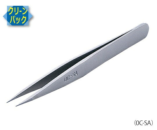 スイス製高級ピンセットを、超純水洗浄・クリーンパックしました。 ・熟練の職人の手によるスイス製精密作業用の高級ピンセットです。 ・18MΩの超純水でピンセット表面の油分や塵を除去します。 ・洗浄・乾燥後クラス100のクリーンルームで1つずつ包装しています。 ・厳しいクリーンルームの環境下でも安心してご使用できます。 ・耐酸性ステンレス鋼を使用しています。 ・非磁化ステンレスを使用しています。 ・フッ化水素、硝酸等の酸に耐性があります。 ・スリムで鋭利な先端の小型ピンセットです。 ・微細な作業から力の必要な作業まで広くカバーします。型番：0C9-SA ・全長（mm）：90 ・超純水洗浄クリーンパックスイス製高級ピンセットを、超純水洗浄・クリーンパックしました。 ・熟練の職人の手によるスイス製精密作業用の高級ピンセットです。 ・18MΩの超純水でピンセット表面の油分や塵を除去します。 ・洗浄・乾燥後クラス100のクリーンルームで1つずつ包装しています。 ・厳しいクリーンルームの環境下でも安心してご使用できます。 ・耐酸性ステンレス鋼を使用しています。 ・非磁化ステンレスを使用しています。 ・フッ化水素、硝酸等の酸に耐性があります。 ・スリムで鋭利な先端の小型ピンセットです。 ・微細な作業から力の必要な作業まで広くカバーします。型番：0C9-SA ・全長（mm）：90 ・超純水洗浄クリーンパック