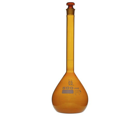 仕様 コード番号：020070-500A 材質：硼珪酸ガラス-1 TSガラス平栓付 全高：280mm 容量：500mL 色：茶 体積許容誤差：±0.15mL 栓（TS）：19 外径：φ100mm ※JIS R3505（1994年）クラスAの「体積許容誤差」より高精度で製作しています。仕様 コード番号：020070-500A 材質：硼珪酸ガラス-1 TSガラス平栓付 全高：280mm 容量：500mL 色：茶 体積許容誤差：±0.15mL 栓（TS）：19 外径：φ100mm ※JIS R3505（1994年）クラスAの「体積許容誤差」より高精度で製作しています。