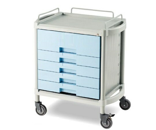 ユーティリティカート 鍵付き 浅型4段 深型1段 YDS-301 1台