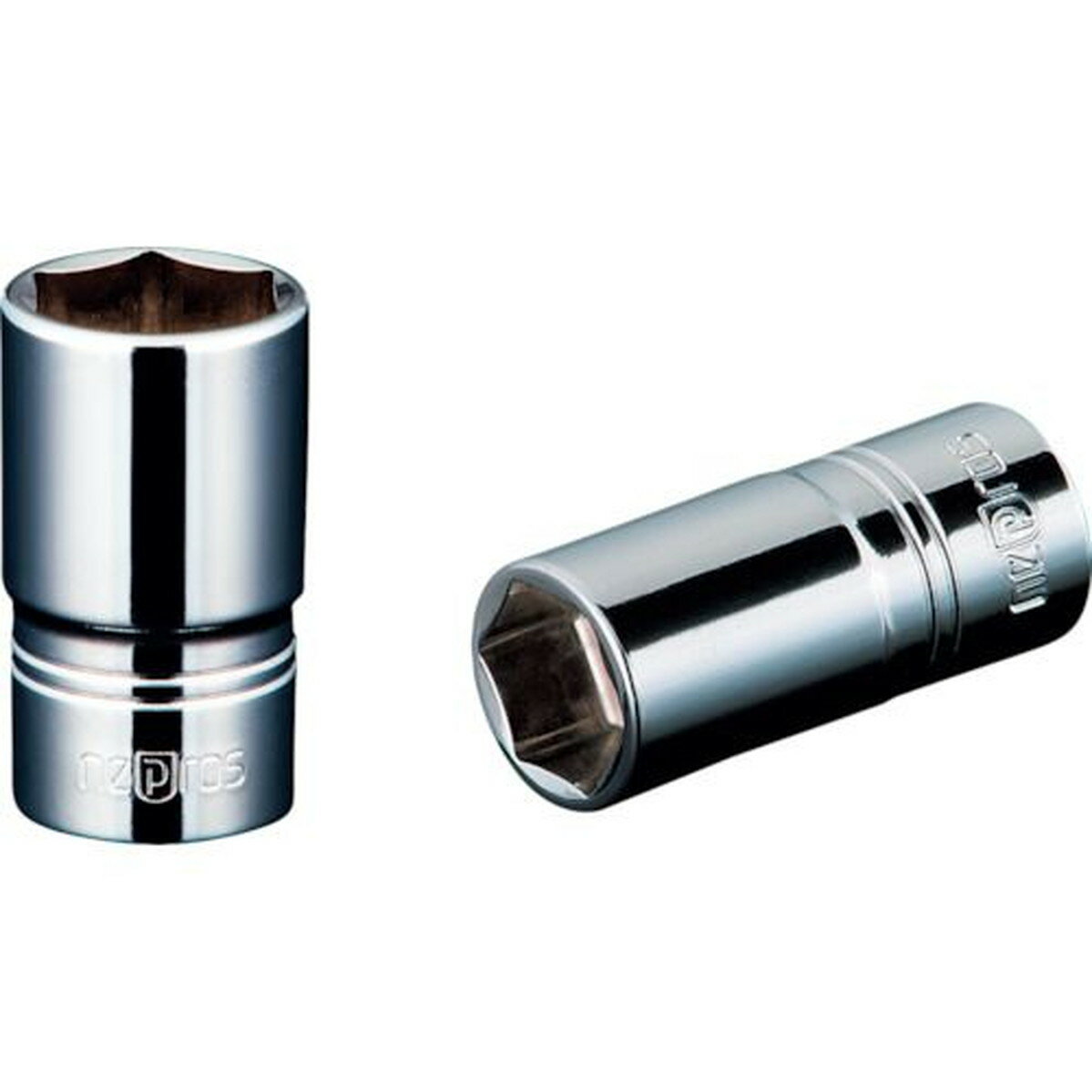 nepros　6．3sq．セミディープソケット（六角）　対辺寸法13mm　全長32mm　1個 (NB2M13)