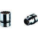nepros 9.5sq.ソケット(十二角) 対辺寸法3/4インチ 全長27mm 1個 (NB334W)