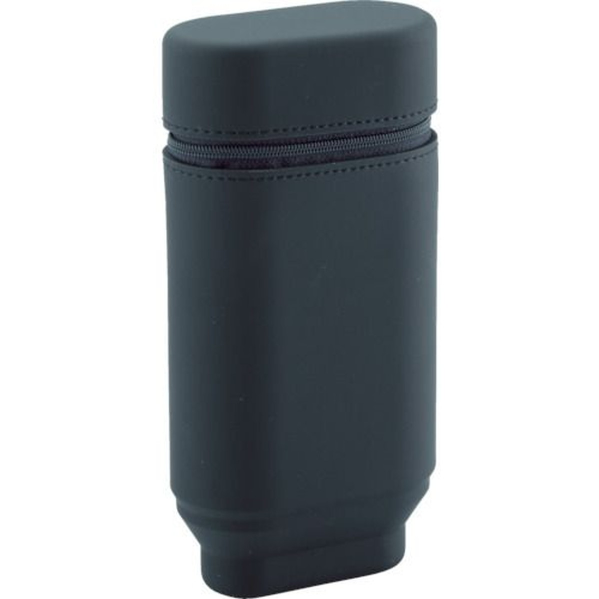 LIHIT　スタンドペンケース　オーバルタイプLサイズ　ブラック　1個 (A769524)