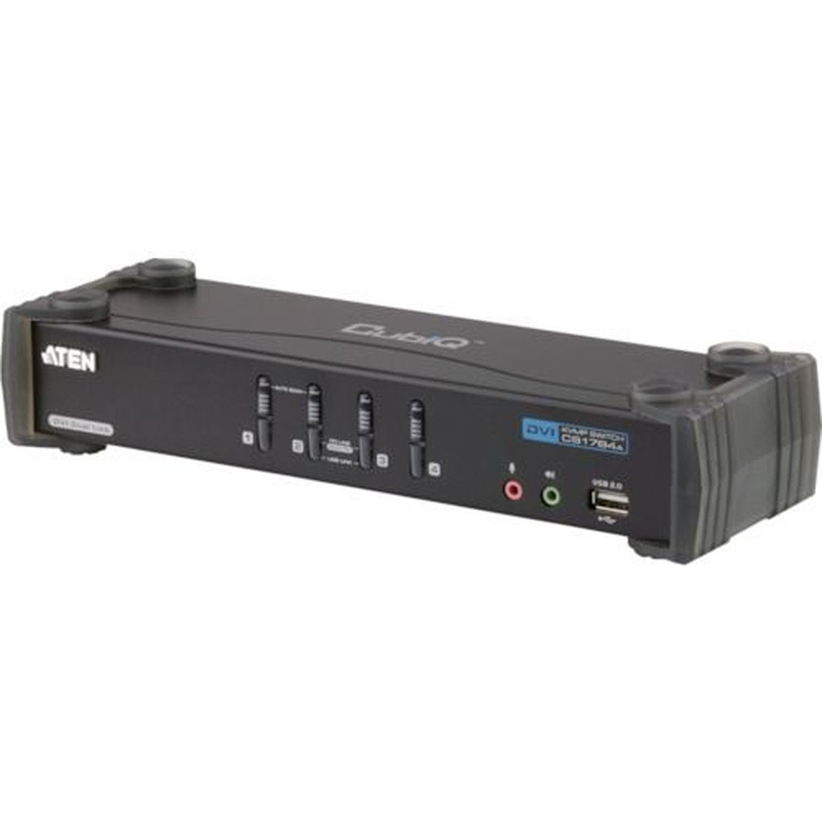 ATEN KVMPスイッチ 4ポート ／ DVI ／ デュアルリンク ／ USB2．0ハブ搭載 1台 (CS1784A)