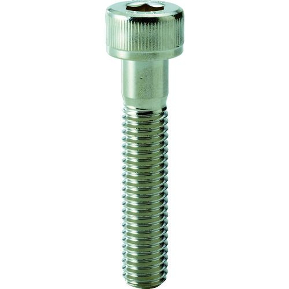 TRUSCO　六角穴付ボルト　ニッケルメッキ　半ネジ　M4×45　17本入　／キャップボルト（CAP）　1Pk (Y1540445)