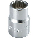TONE ソケット(12角) 対辺寸法24mm 全長34mm 1個 (3D24)