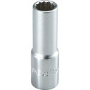 TONE ディープソケット(12角) 対辺寸法14mm 全長54mm 1個 (3D14L)