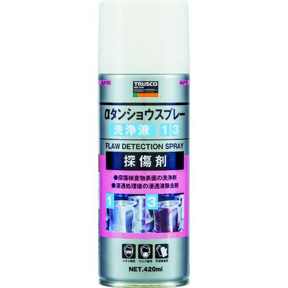 TRUSCO αタンショウスプレー 洗浄液 420ml 1本 (ALP-TC)