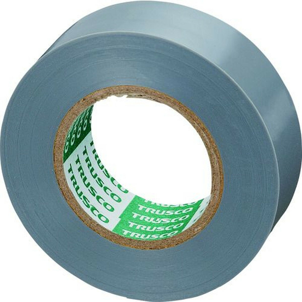 TRUSCO　脱鉛タイプビニールテープ　19mmX10m　10巻入り　グレー　1Pk (GJ2110)