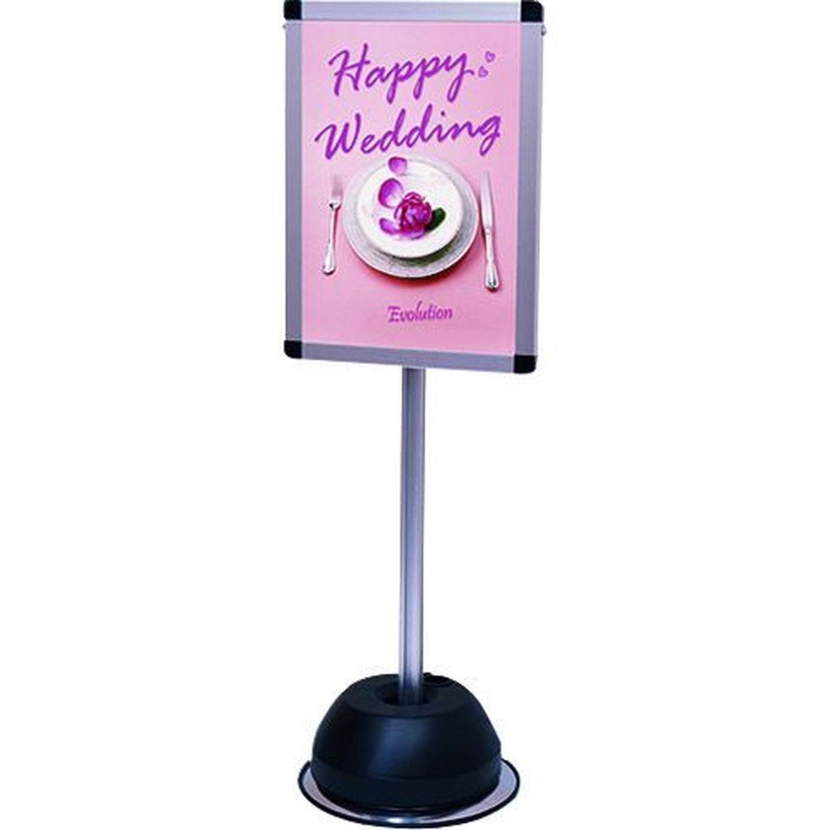 TOKISEI 屋外ポールサインスタンド A3片面シルバー 1台 (OPSSA3K)