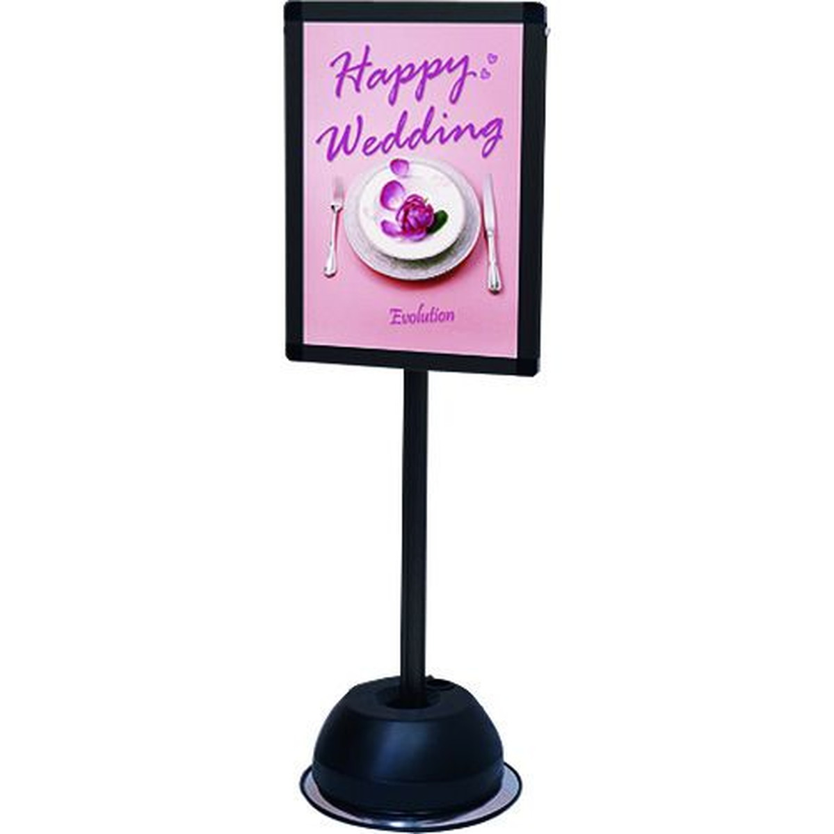 TOKISEI 屋外ポールサインスタンド A3片面ブラック 1台 (BOPSSA3K)