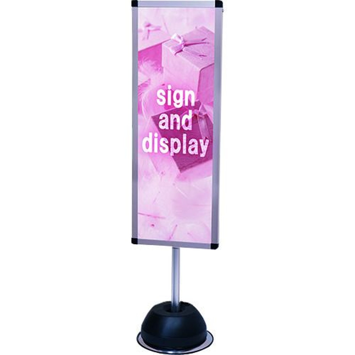 TOKISEI 屋外ポールサインスタンド A3縦縦片面シルバー 1台 (OPSSA3TTK)