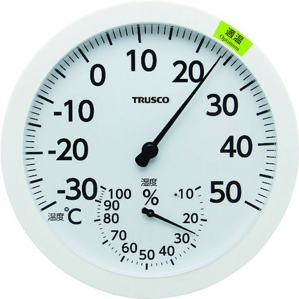 TRUSCO アナログ温湿度計 1個 (AT-160)
