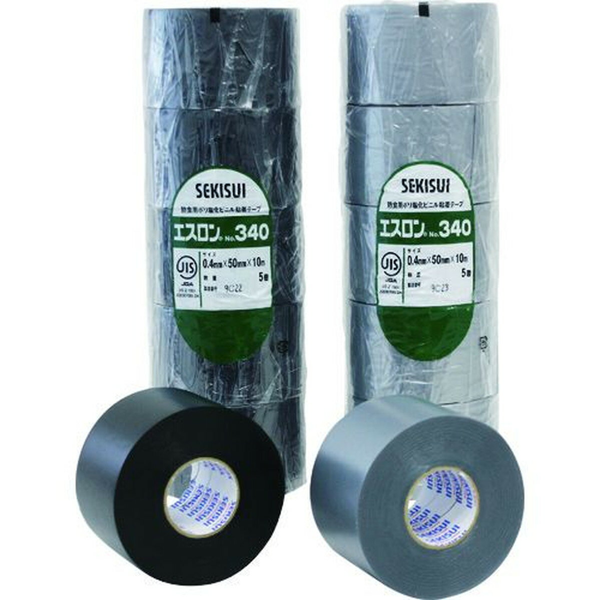 積水　エスロンテープ＃340　50×10　黒　1巻 (V340K2N)