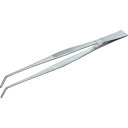 TRUSCO ステンレス製ピンセット 300mm 曲ギザ付 1本 (TSP40)