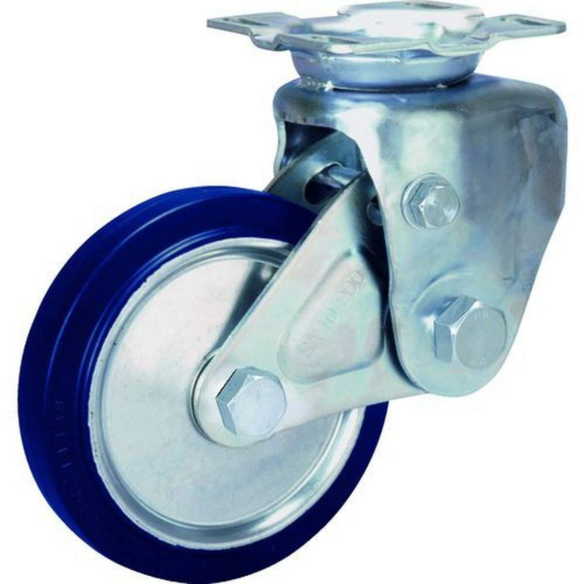 シシク　緩衝キャスター　固定　200径　スーパーソリッド車輪　1個 (SAKTO200SST)